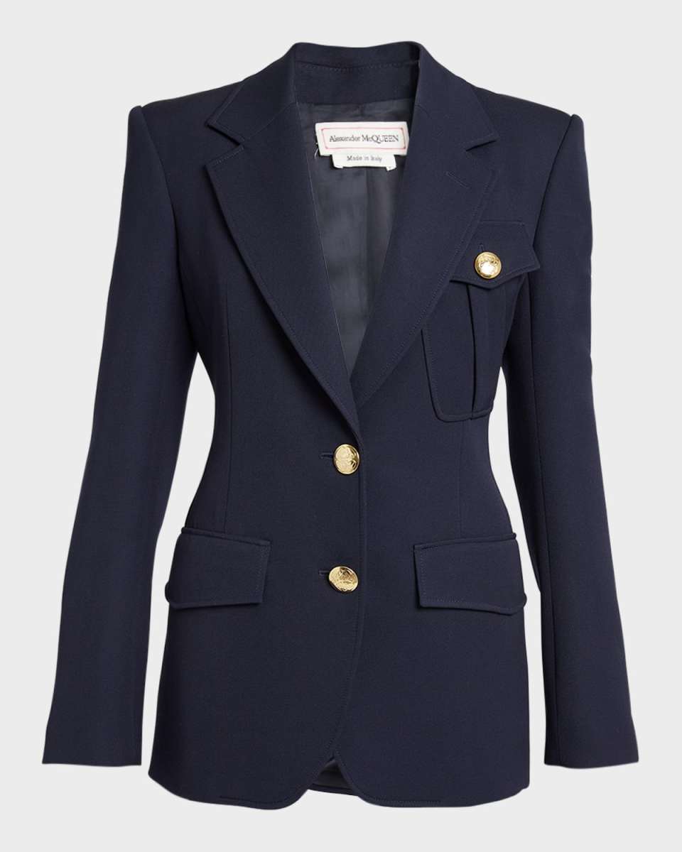 Single-Breasted Blazer Jacket